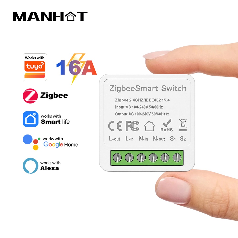 Smart Home Zigbee 3.0 - Modul Sakelar Manhot ZigBee 3.0 16A,