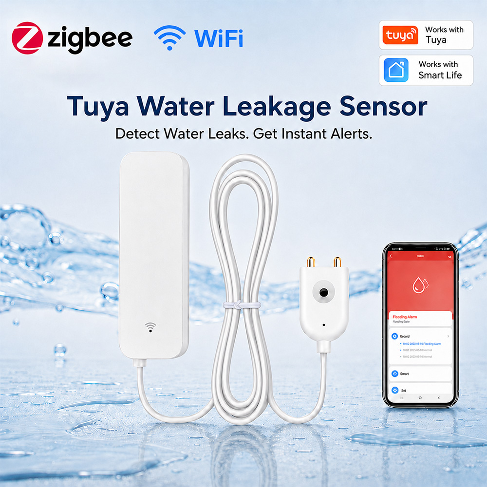 Wifi Water Sensor - ZigBee WiFi Sensor Kebocoran Air Detektor