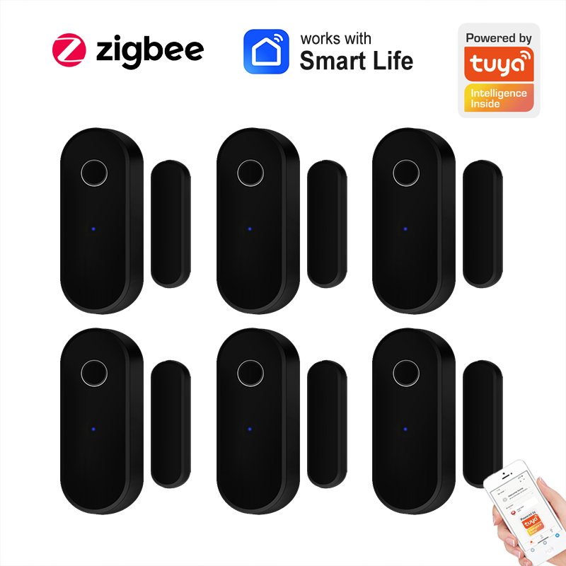 Smart Home Ecosystems - Zigbee Tuya Sensor pintu jendela cerdas,