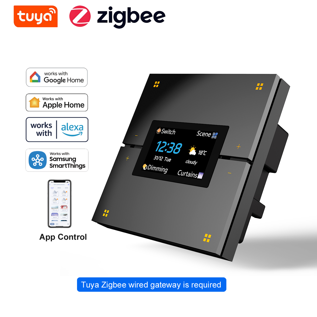 Smart Home Integration - Sakelar Lampu Dinding Pintar Tuya M9