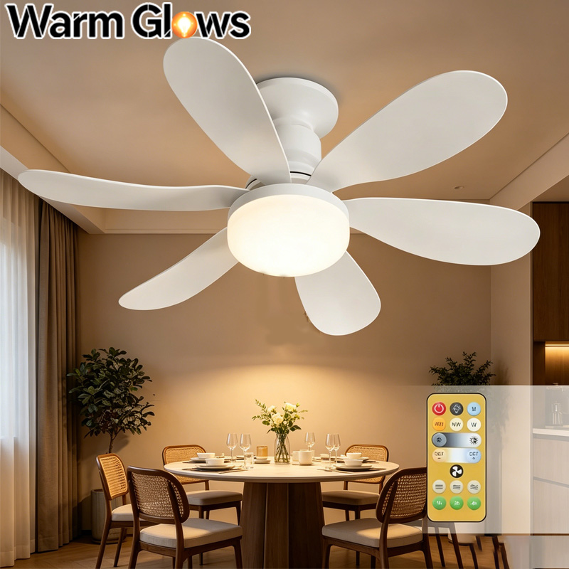 Smart Bathroom Fan - Lampu Kipas Langit-langit LED Remote Control