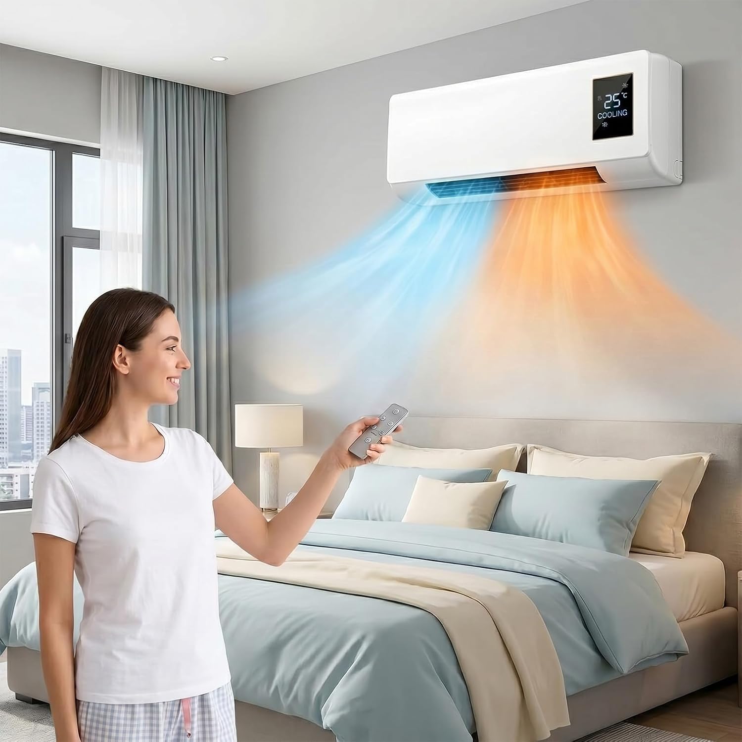 Smart Bathroom Fan - Kipas AC Portabel yang Dipasang di