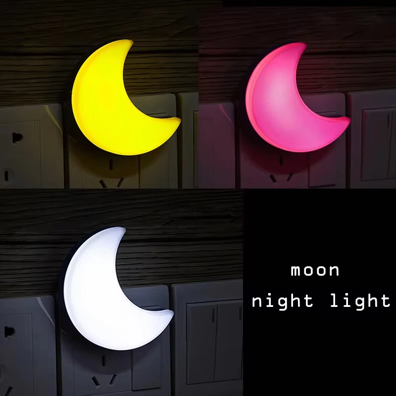 Smart Baby Night Light - Lampu Malam Bulan 220V dengan Colokan