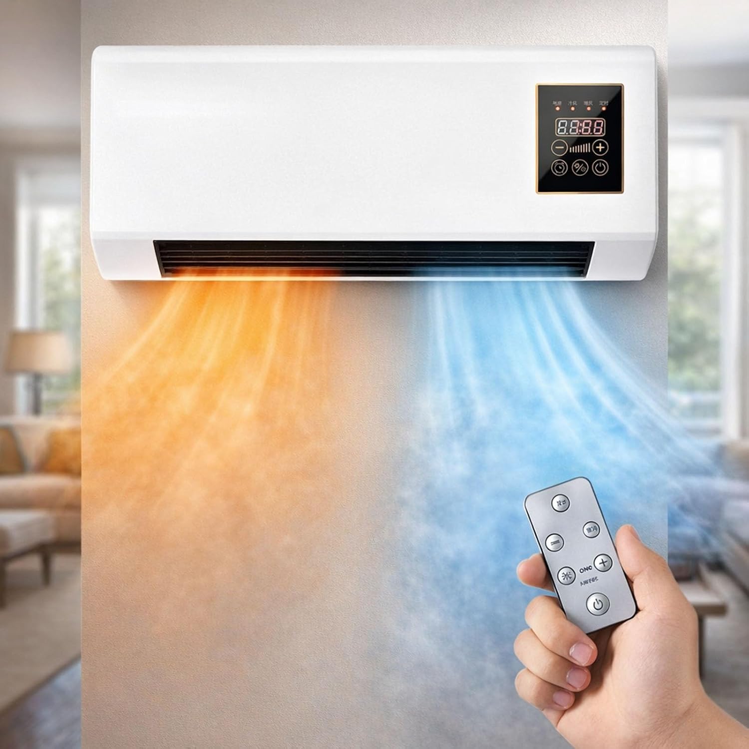 Smart Bathroom Fan - Kipas AC Portabel yang Dipasang di