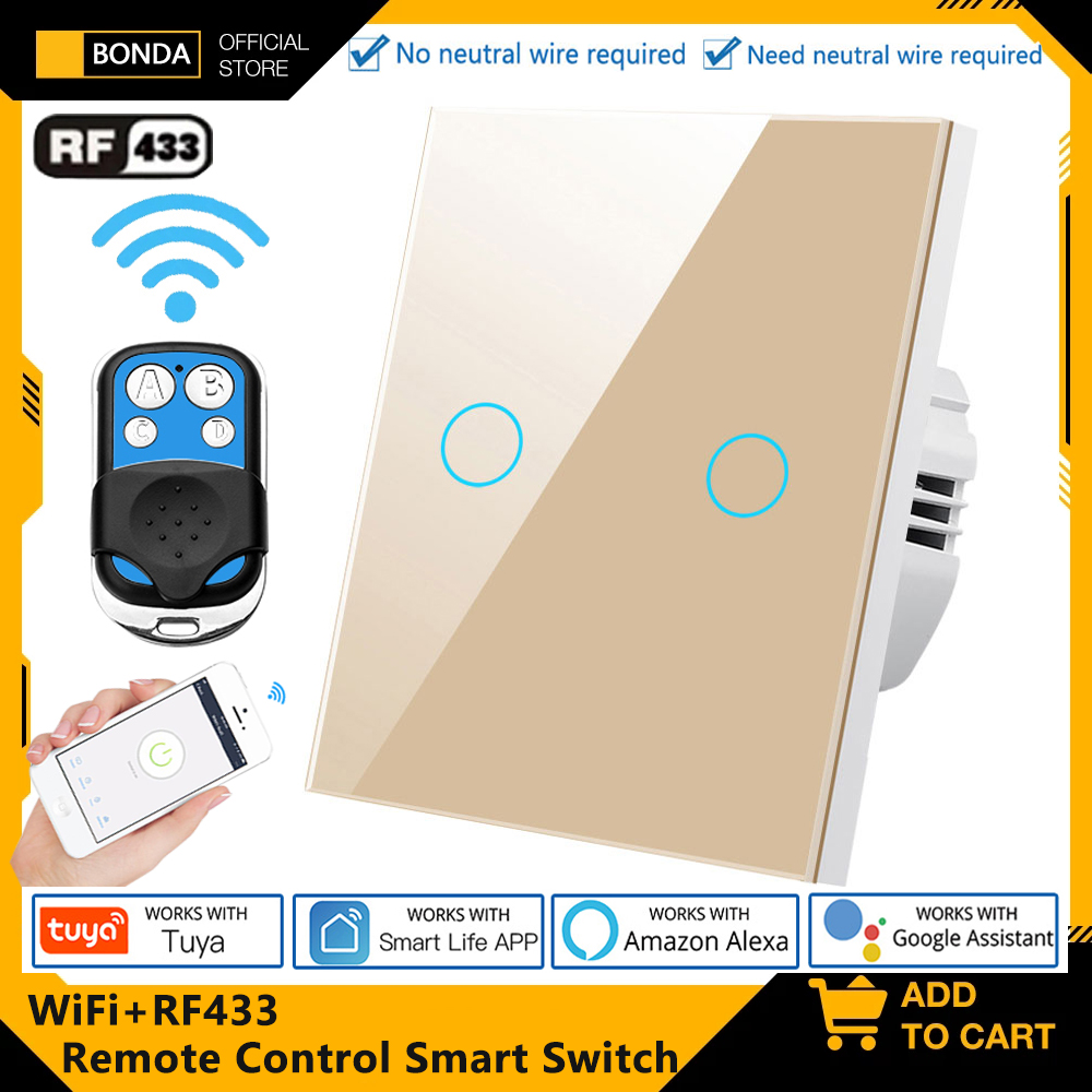 Smart Home Integration - Tuya EU WiFi + RF433 Sakelar