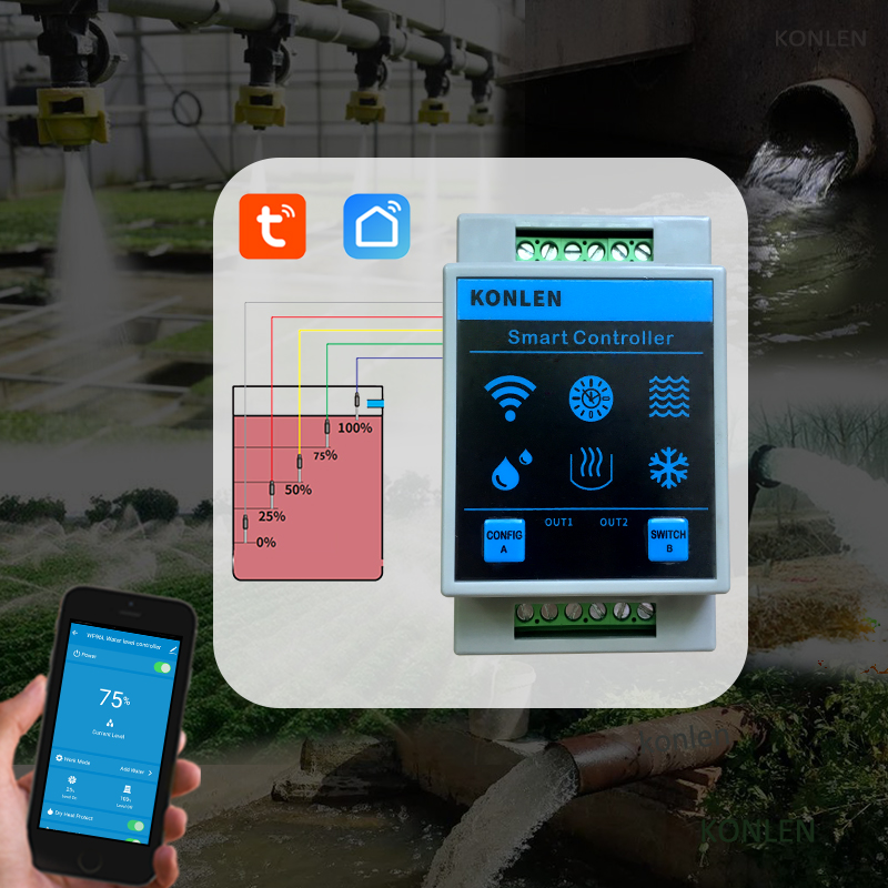 KONLEN Tuya Sensor Level Air W - Wifi Water Sensor ulasan dan harga