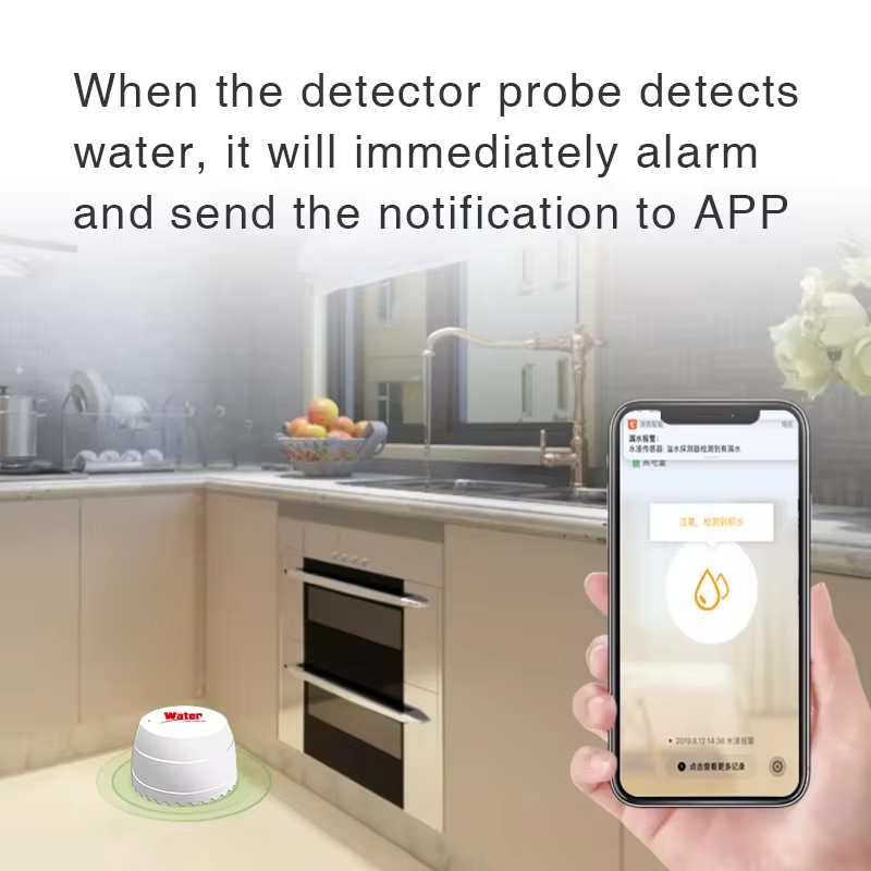 Tuya detektor kebocoran air Wi - Wifi Water Sensor ulasan dan harga