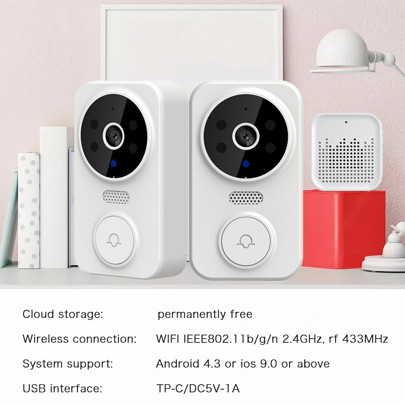 Bel Pintu WIFI Tuya Smart Home - Wifi Doorbell Camera ulasan dan harga