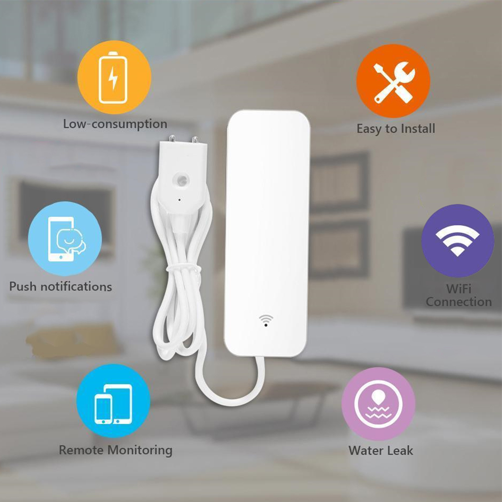 Sensor Kebocoran Air WiFi Tuya - Wifi Water Sensor ulasan dan harga