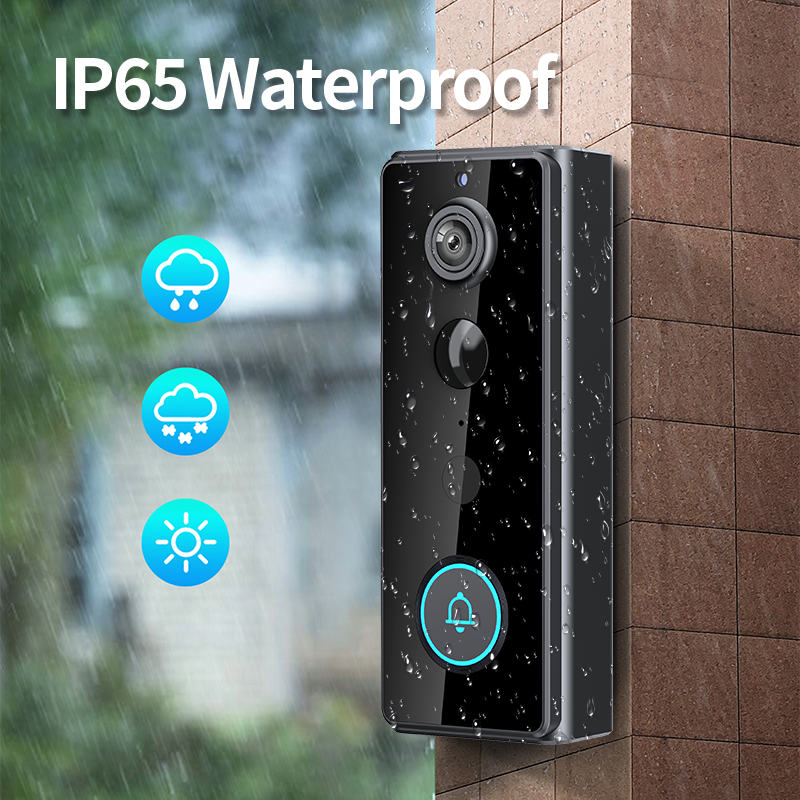 2MP 1080P Tuya APP Konsumsi Da - Wifi Doorbell Camera ulasan dan harga