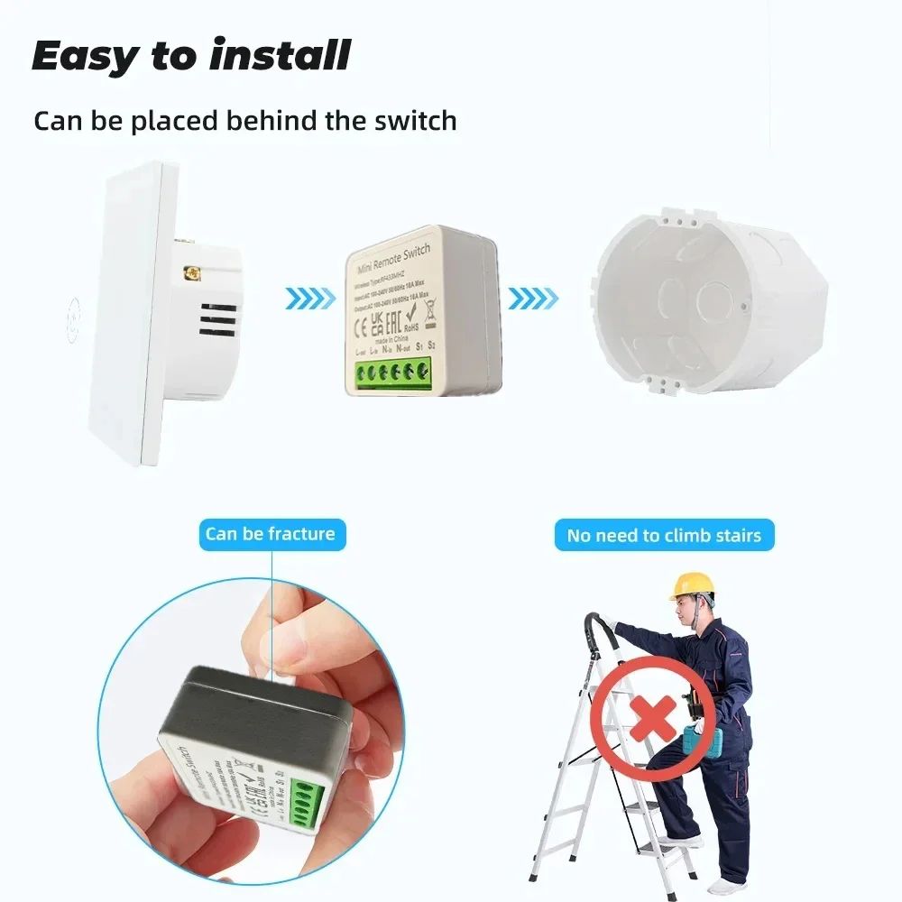 Lampu Sakelar Pintar Nirkabel  - Smart Home Control Panel ulasan dan harga