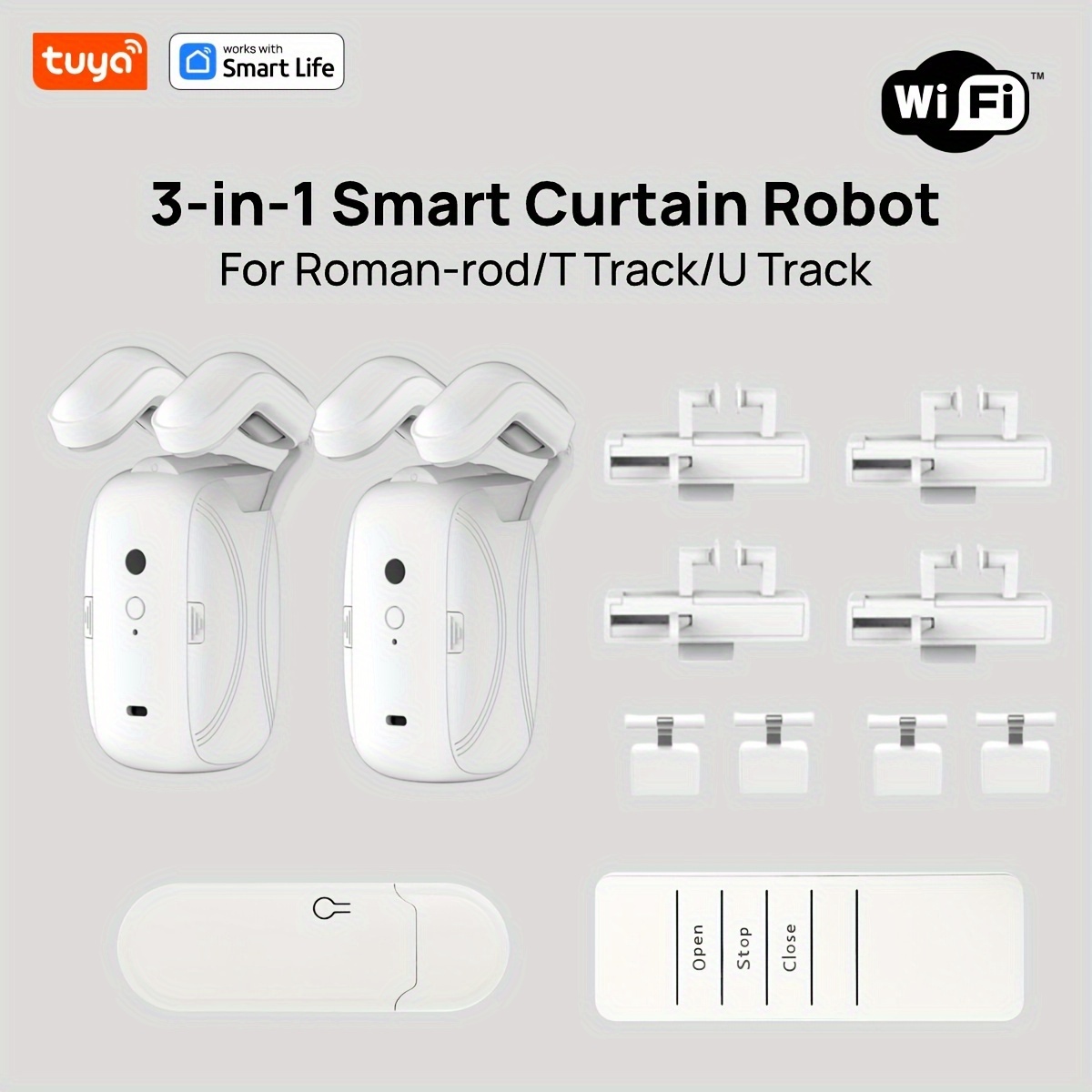1/2 Buah Robot Tirai WiFi Pint - Smart Home Control Panel ulasan dan harga