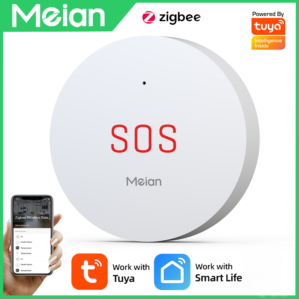 Tombol Darurat SOS Zigbee Tuya - Smart Home Ecosystems ulasan dan harga