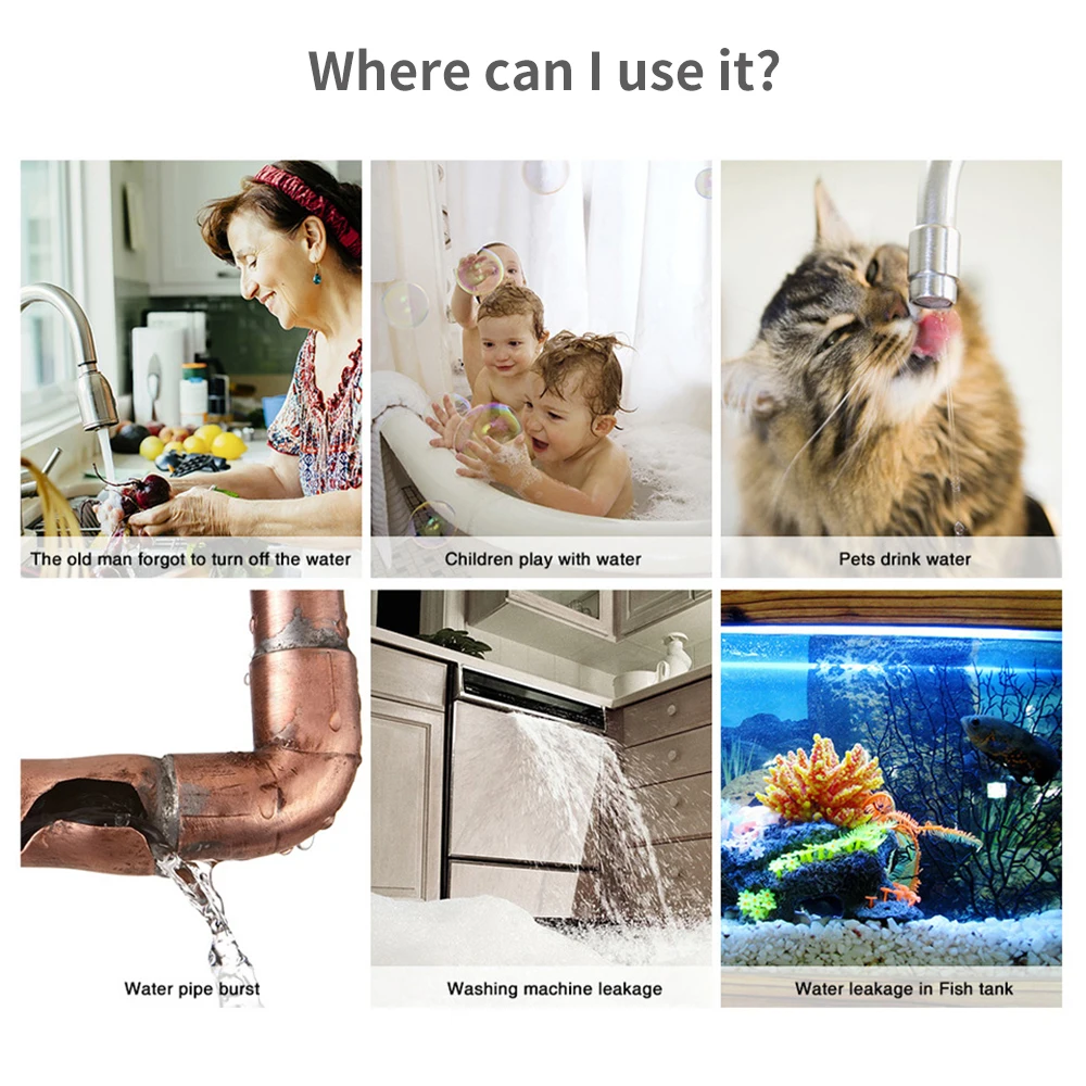 Tuya WiFi Zigbee Sensor Air De - Wifi Water Sensor ulasan dan harga