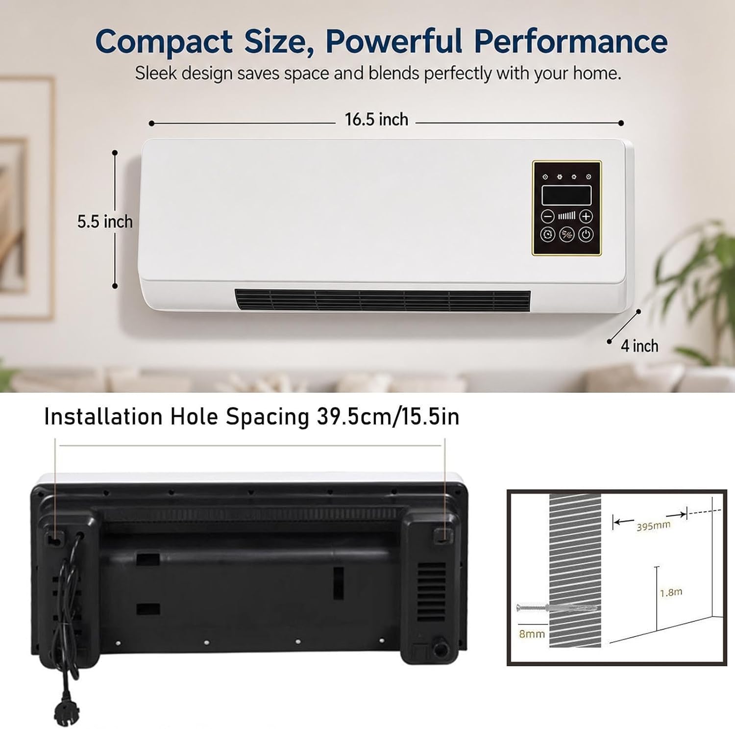 AC Mini 2 in 1 yang Dipasang d - Smart Bathroom Fan ulasan dan harga