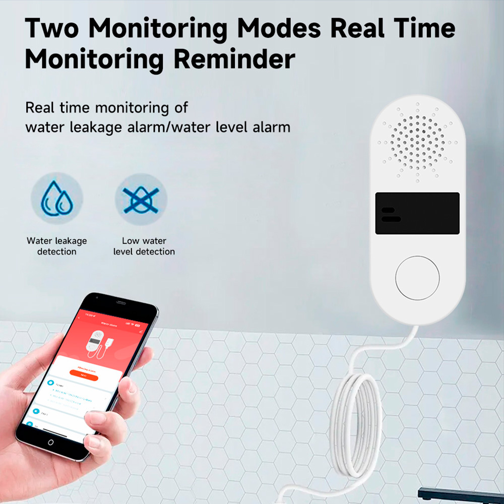 Tuya detektor kebocoran air Wi - Wifi Water Sensor ulasan dan harga