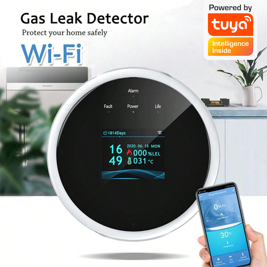 Sensor Alarm Gas WiFi 2.4G Det - Smart Home Ecosystems ulasan dan harga