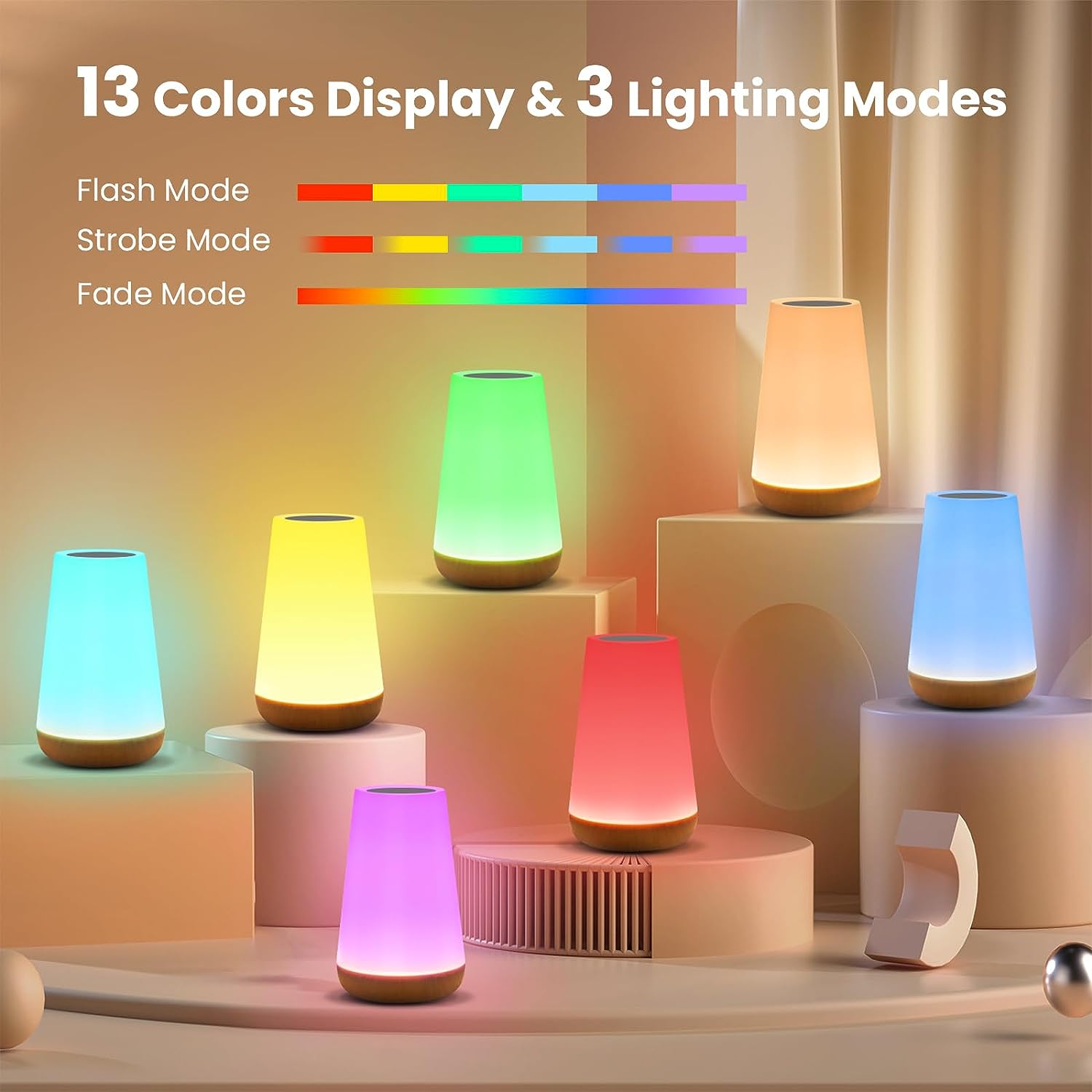 Lampu malam berubah 13 warna R - Smart Baby Night Light ulasan dan harga