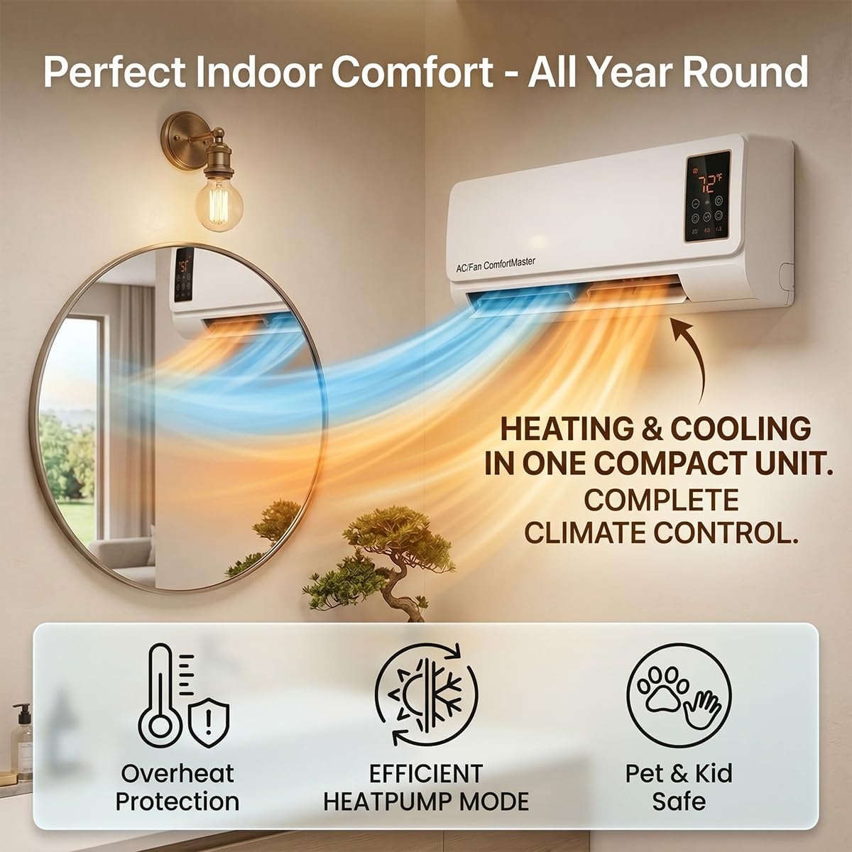 Kipas Pendingin Ruangan dan Pe - Smart Bathroom Fan ulasan dan harga