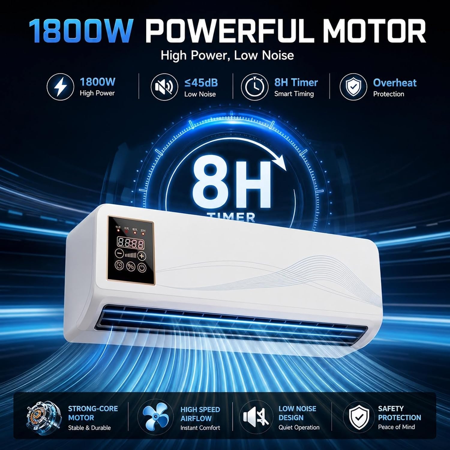 Kipas Pendingin Ruangan Dindin - Smart Bathroom Fan ulasan dan harga